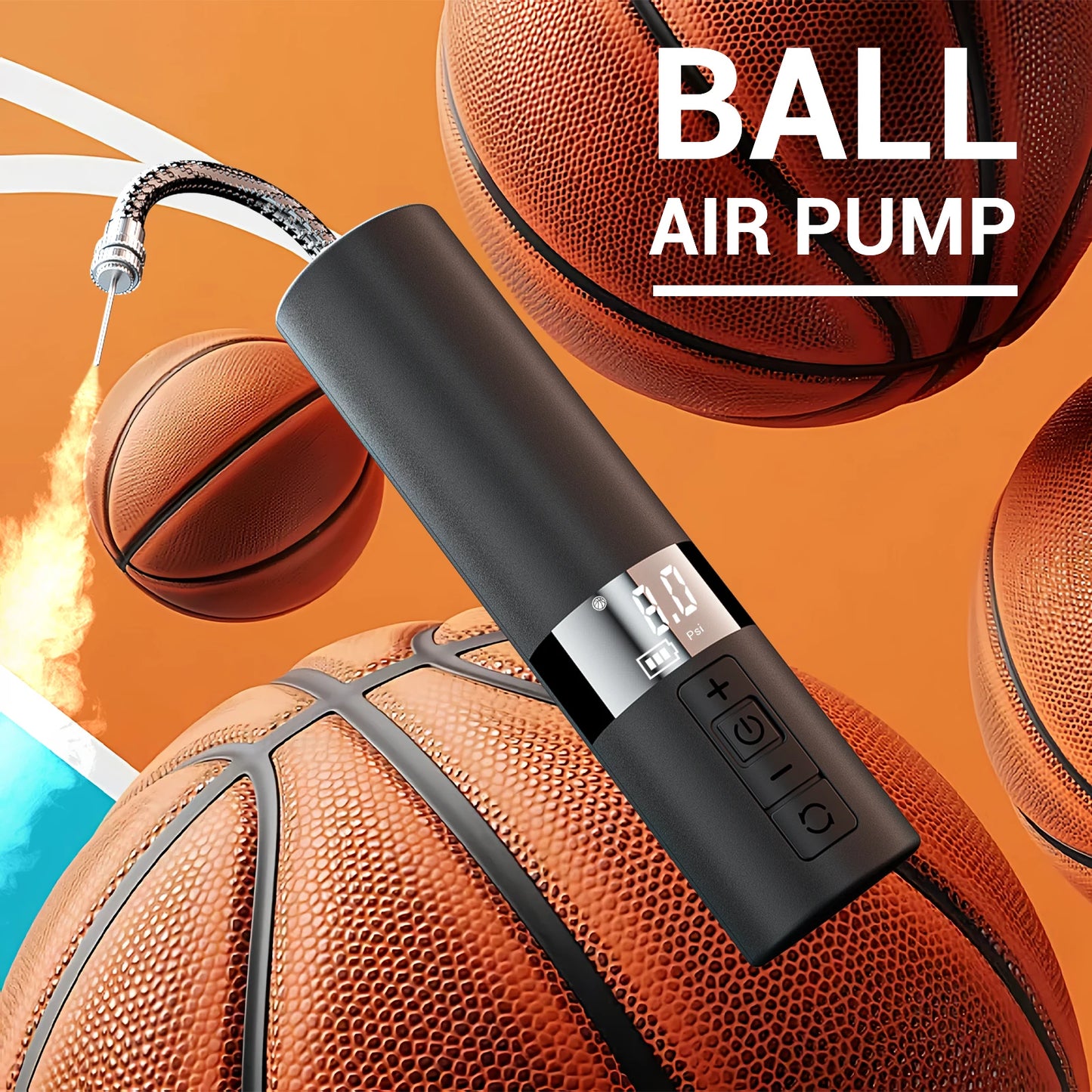 SportPump | Fast Electric Air Pump for Sports Balls and Bikes