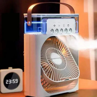 BreezePro | 3-in-1: Portable Air Cooler, Humidifier, and LED Night Light