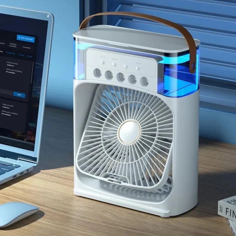 BreezePro | 3-in-1: Portable Air Cooler, Humidifier, and LED Night Light