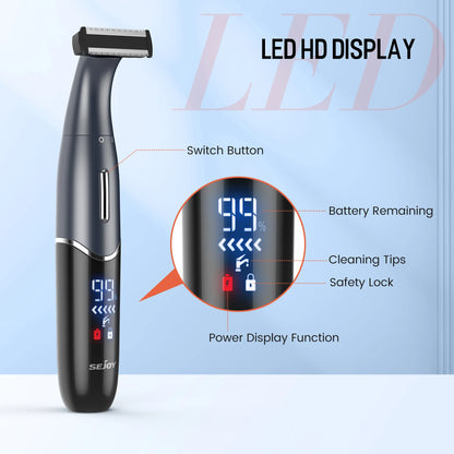 Beard Shaver Kit , 6 in 1 Electric Shaver for Men&Women , Nose Hair Trimmer , Sideburns Razor, Portable Body Shaver IPX5